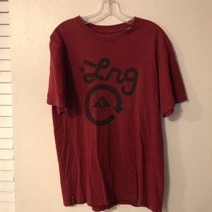 LRG maroon tee shirt